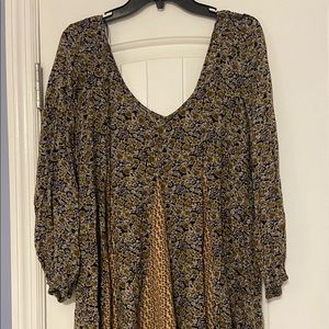 floral multi patterned loose dress